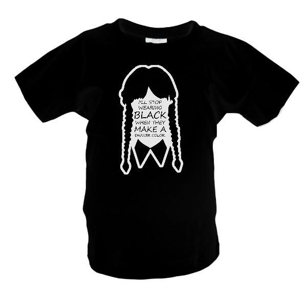 Fluorescenčná potlač Wednesday Addams