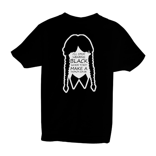 Fluorescenční potisk Wednesday Addams BIO dětské