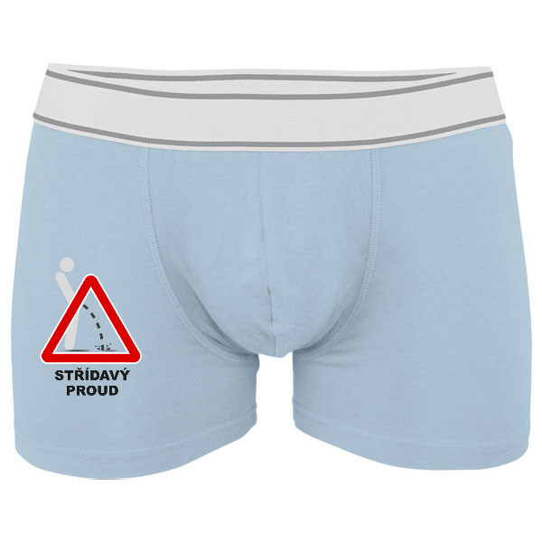 Boxerky Kariban s potiskem Štřídavý proud