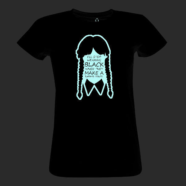 Fluorescenční potisk Wednesday Addams BIO dámské
